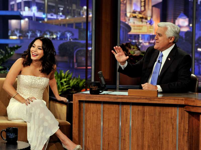 Vanessa Hudgens At Tonight Show With Jay Leno Wallpaper